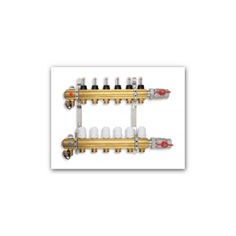 NOVASERVIS Rozdeľovač s prietokomermi 9 okruhový