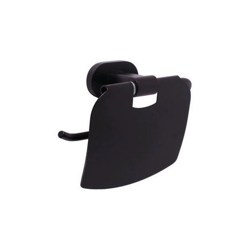 Držiak toaletného papiera s krytom čierny RAV