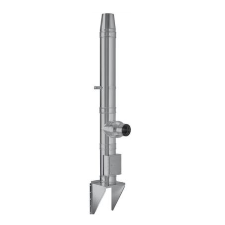 Trojvrstvový nerezový komín Ø 130mm (0,8mm) izolácia 50mm